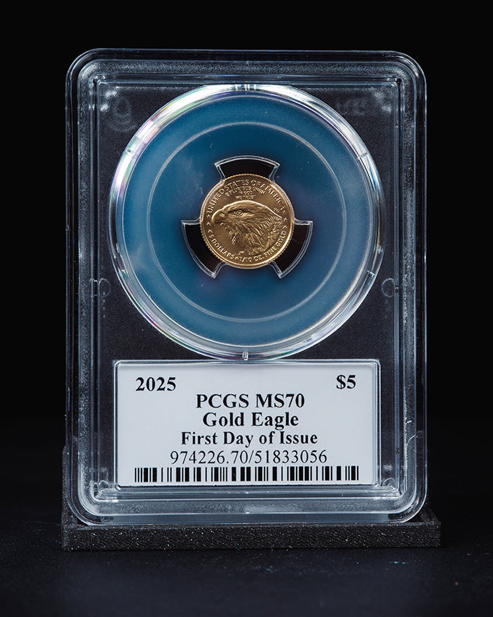 2025 1/10 oz Gold Eagle | First Day of Issue PCGS MS70 | Stephanie Sabin Autographed