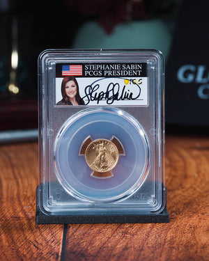 10oz Gold Eagle FDOIMS70 Sabin