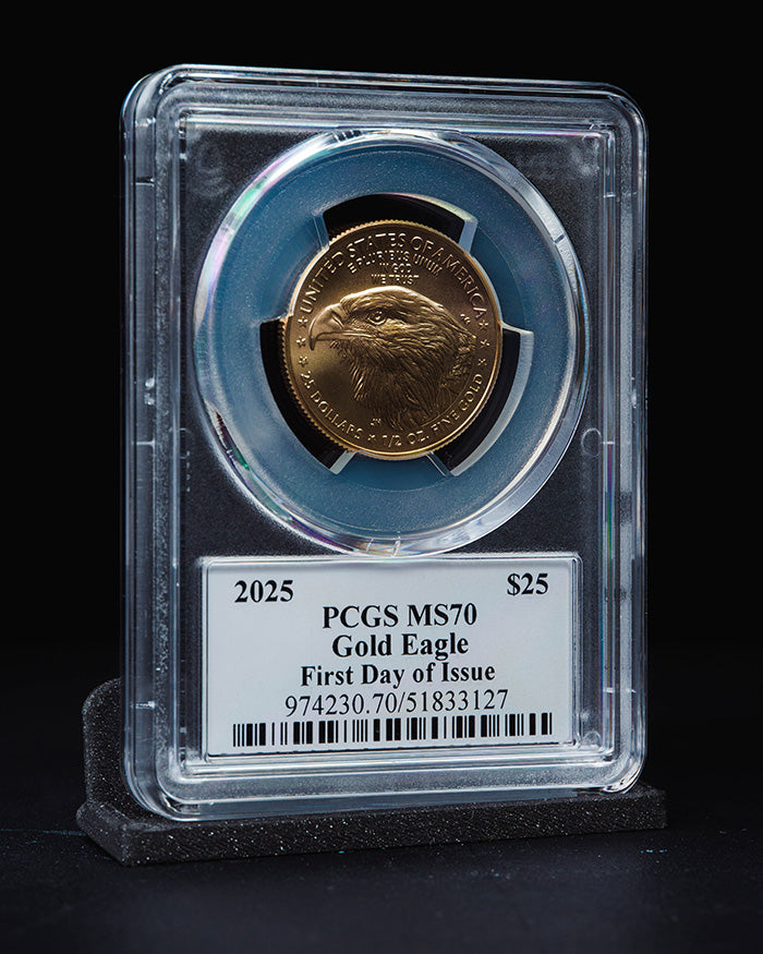 2025 1/2 oz Gold Eagle | First Day of Issue PCGS MS70 | Stephanie Sabin Autographed