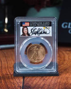 2oz Gold Eagle FDOIMS70 Sabin