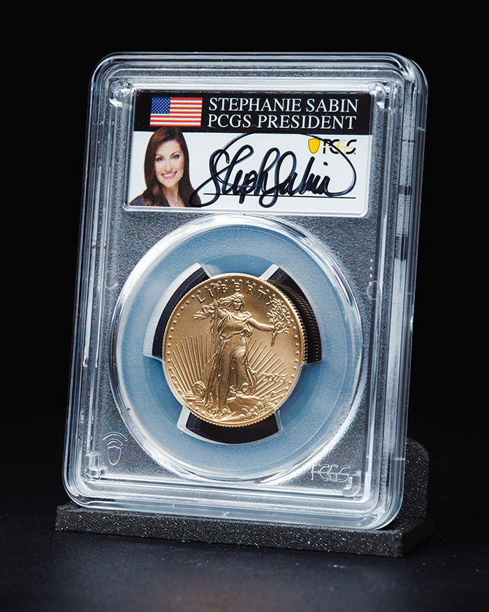 2025 1/2 oz Gold Eagle | First Day of Issue PCGS MS70 | Stephanie Sabin Autographed