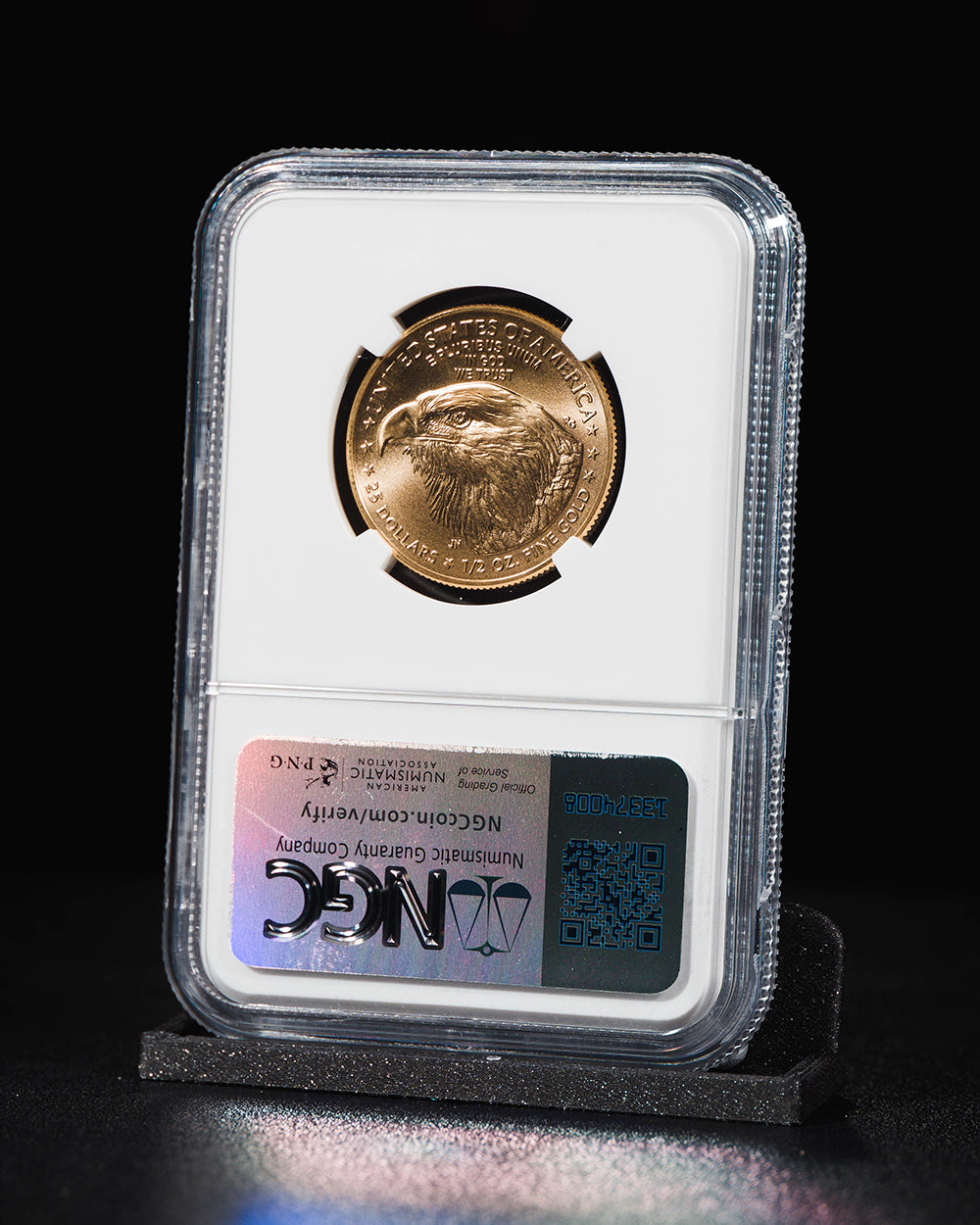 2025 $25 Gold Eagle | First Day of Issue NGC MS70 | Kenneth Bressett Autographed
