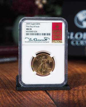 2oz_25 Gold Eagle FDOIMS70