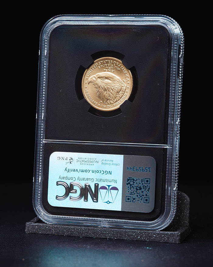2025 1/4 oz Gold Eagle | First Day of Issue NGC MS70 | Anna Cabral Autographed