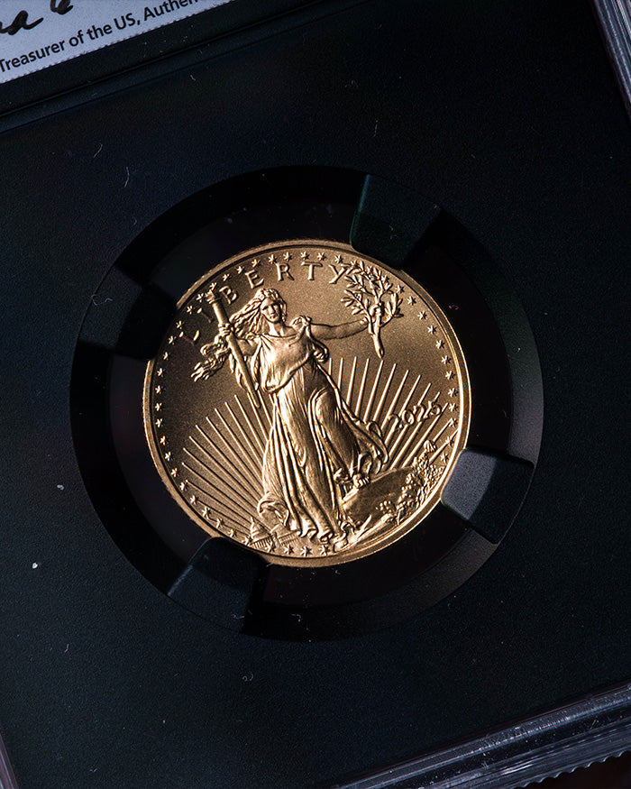 2025 1/4 oz Gold Eagle | First Day of Issue NGC MS70 | Anna Cabral Autographed