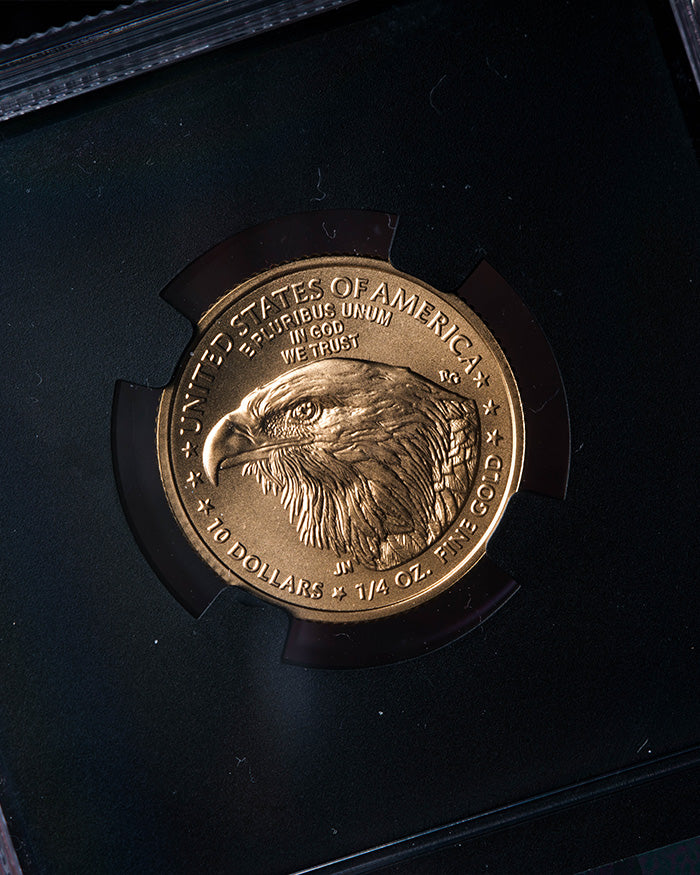 2025 1/4 oz Gold Eagle | First Day of Issue NGC MS70 | Anna Cabral Autographed