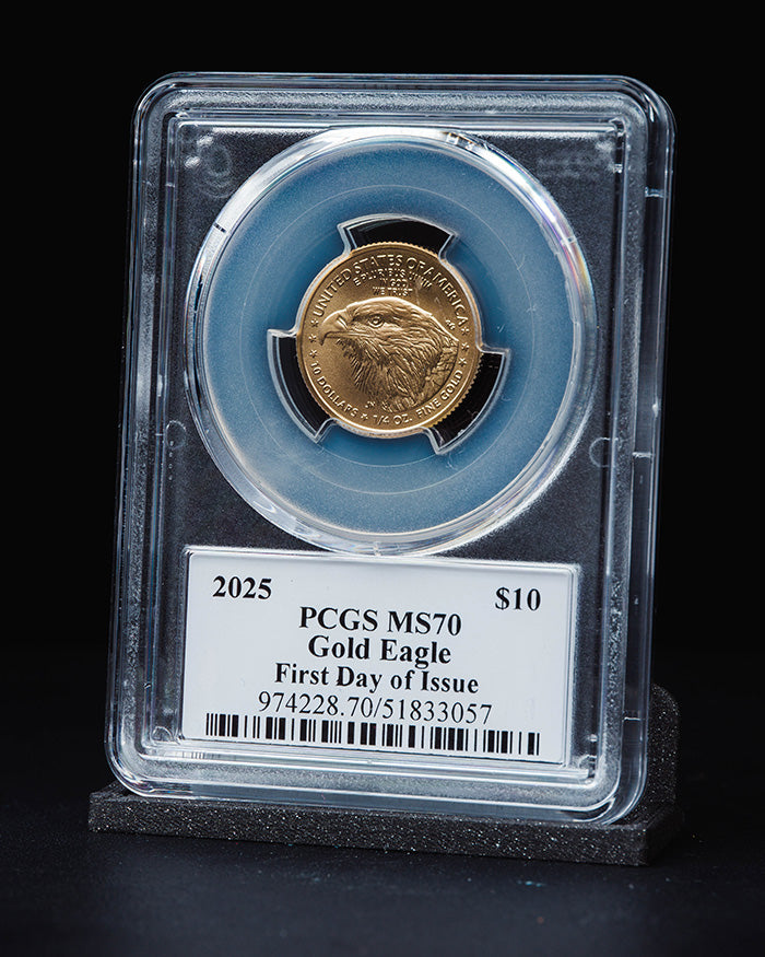 2025 1/4 oz Gold Eagle | First Day of Issue PCGS MS70 | Stephanie Sabin Autographed