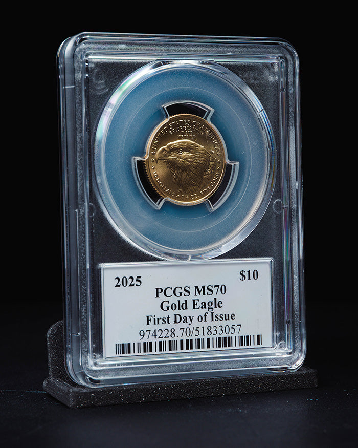 2025 1/4 oz Gold Eagle | First Day of Issue PCGS MS70 | Stephanie Sabin Autographed