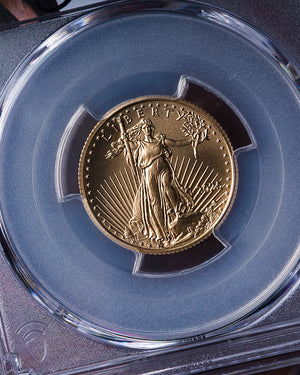 2025 1/4 oz Gold Eagle | First Day of Issue PCGS MS70 | Stephanie Sabin Autographed