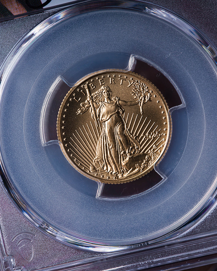 2025 1/4 oz Gold Eagle | First Day of Issue PCGS MS70 | Stephanie Sabin Autographed