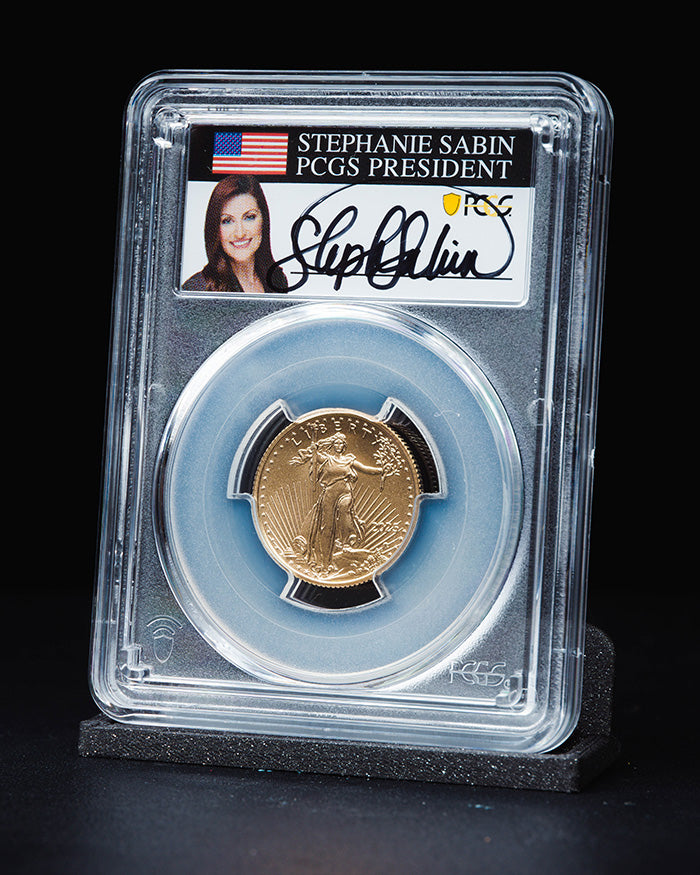 2025 1/4 oz Gold Eagle | First Day of Issue PCGS MS70 | Stephanie Sabin Autographed