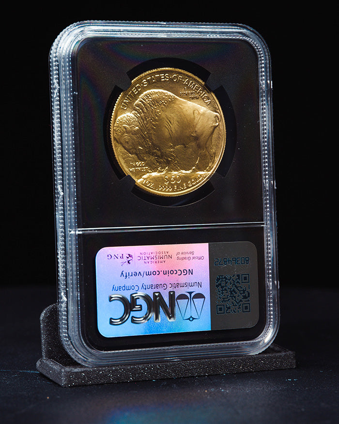 2025 1 oz Gold Buffalo | First Day of Issue NGC MS70 | Anna Cabral Autographed