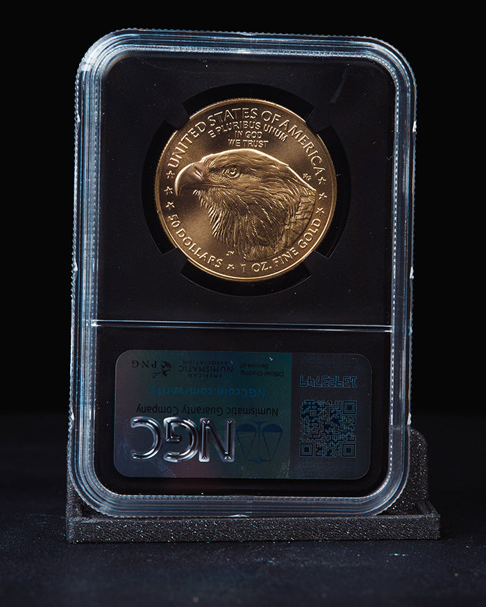 2025 1 oz Gold Eagle | First Day of Issue NGC MS70 | Anna Cabral Autographed