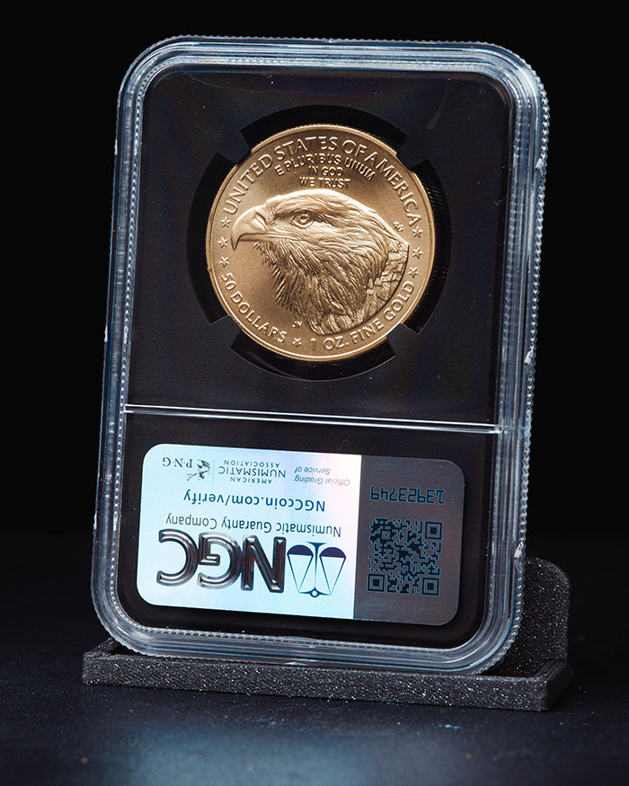 2025 1 oz Gold Eagle | First Day of Issue NGC MS70 | Anna Cabral Autographed