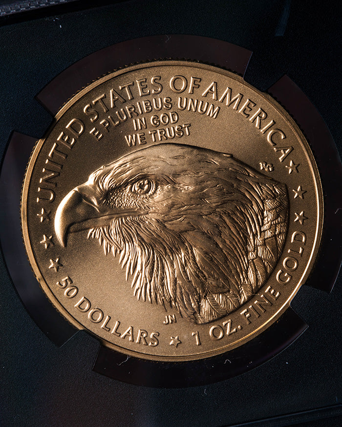2025 1 oz Gold Eagle | First Day of Issue NGC MS70 | Anna Cabral Autographed