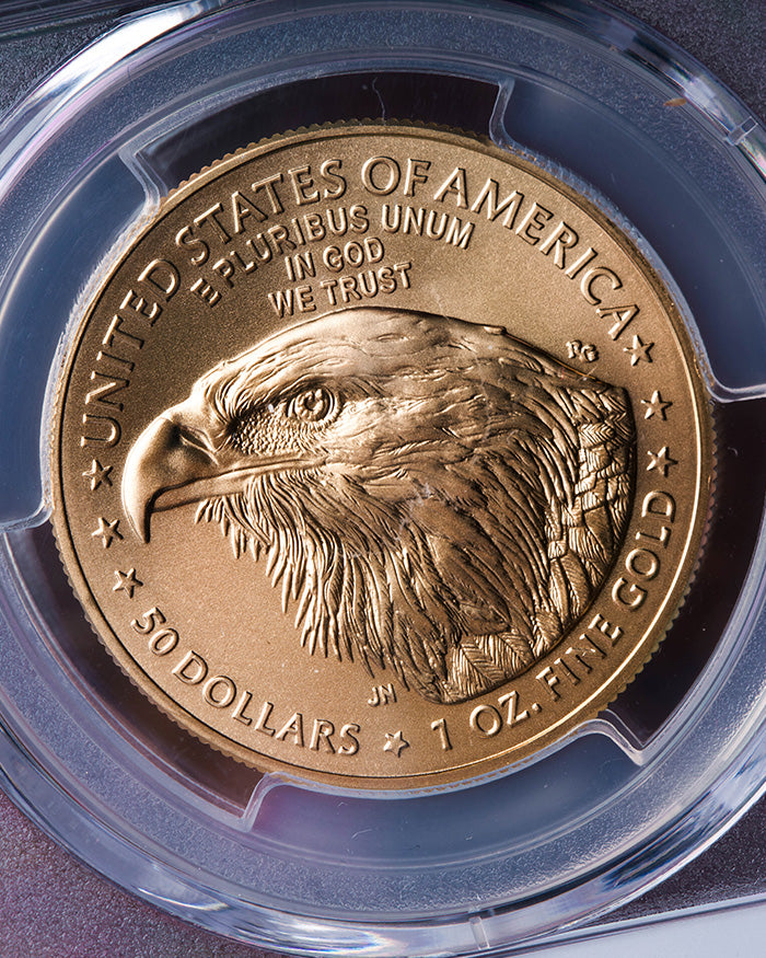 2025 1 oz Gold Eagle | First Day of Issue PCGS MS70 | Stephanie Sabin Autographed
