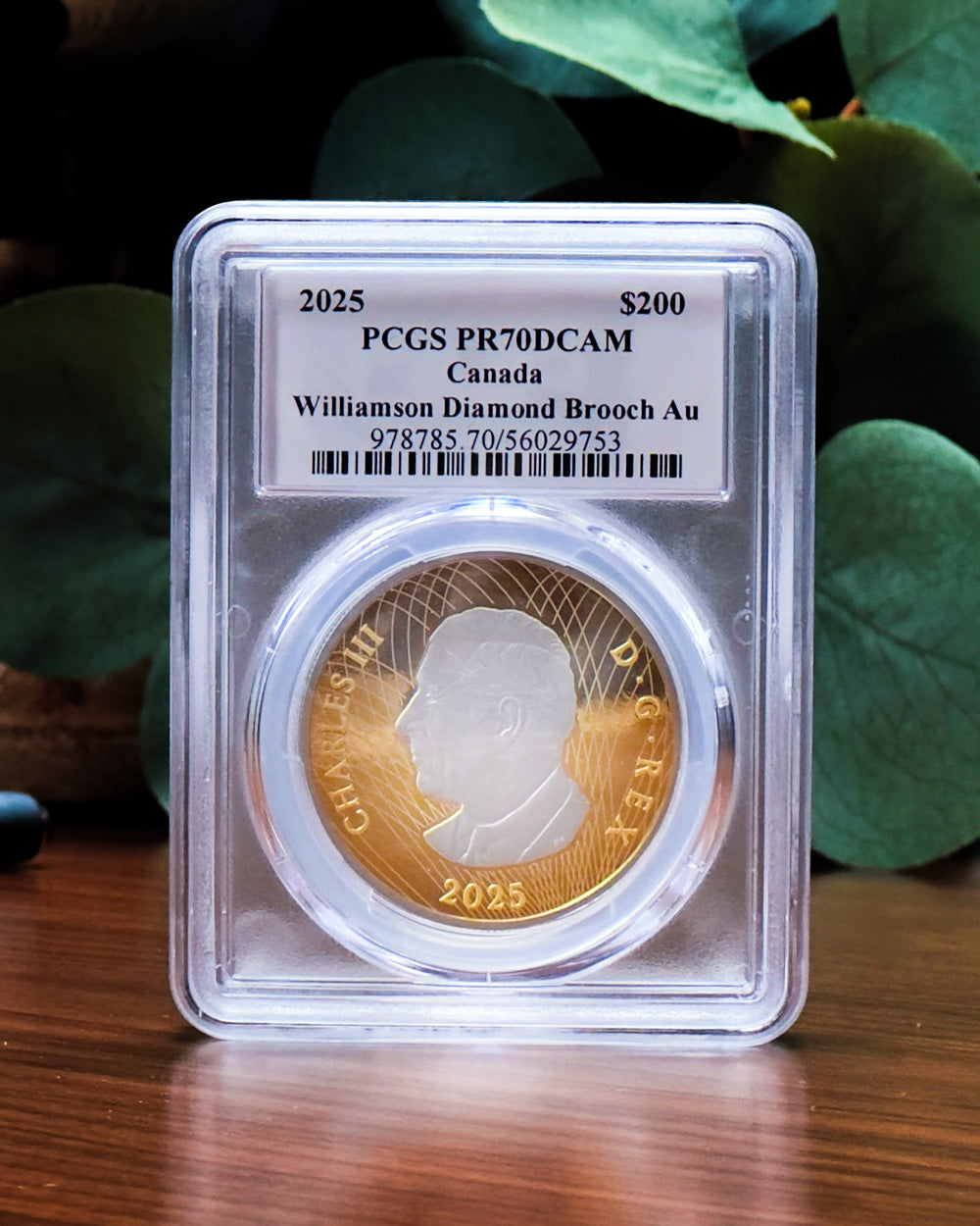 2025 Gold Diamond Brooch | First Day of Issue PCGS MS70 | Steven Rosati Autographed