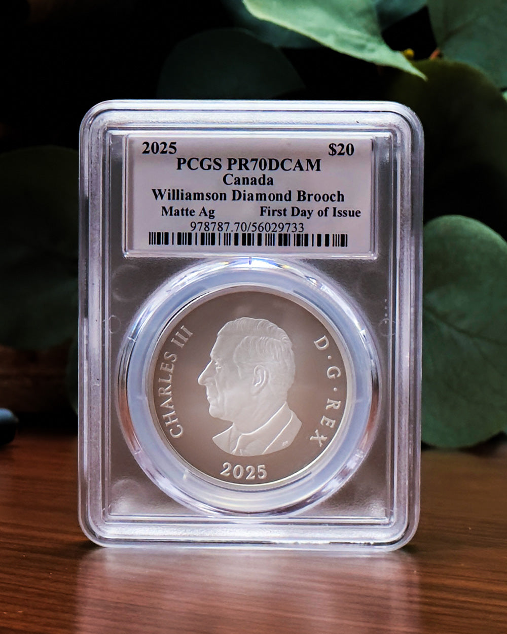 2025 Silver Diamond Brooch | First Day of Issue PCGS MS70 | Steven Rosati Autographed