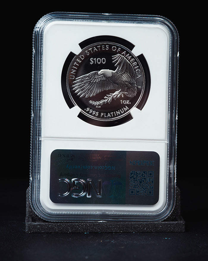 2025 W $100 Right to Petition Platinum Eagle | Advanced Release NGC PF70 Ultra Cameo | Kenneth Bressett Autographed