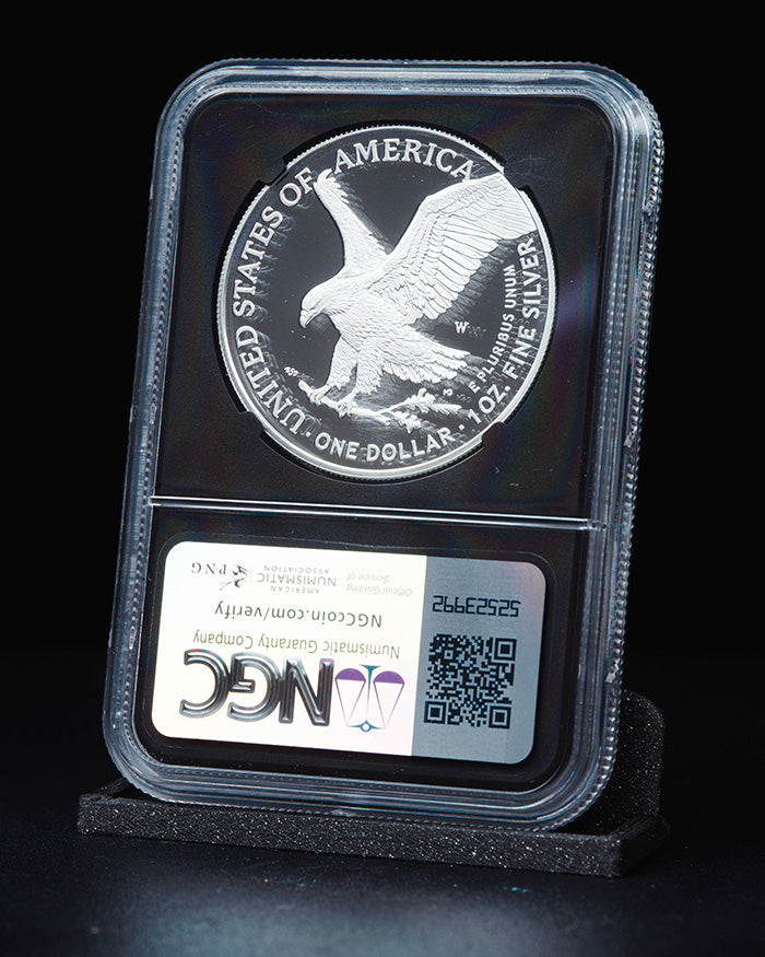 2025 W $1 Silver Eagle | Advanced Releases PF70 Ultra Cameo | Anna Cabral Autogrpahed