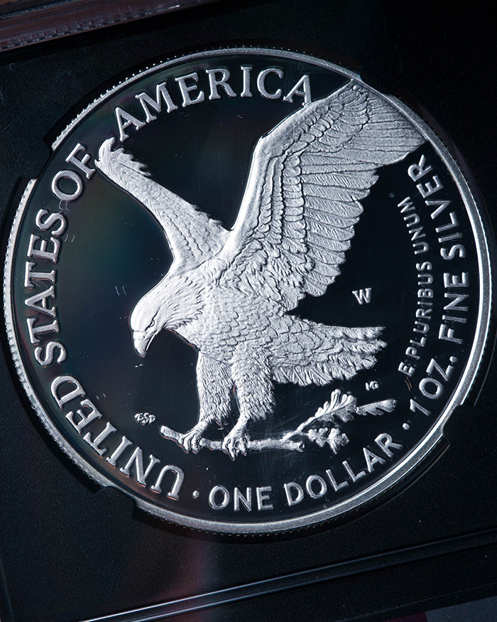 2025 W $1 Silver Eagle | Advanced Releases PF70 Ultra Cameo | Anna Cabral Autogrpahed