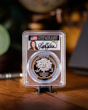 2025 W Right to Petition Platinum Eagle | Advanced Release PR70 | Stephanie Sabin Autographed