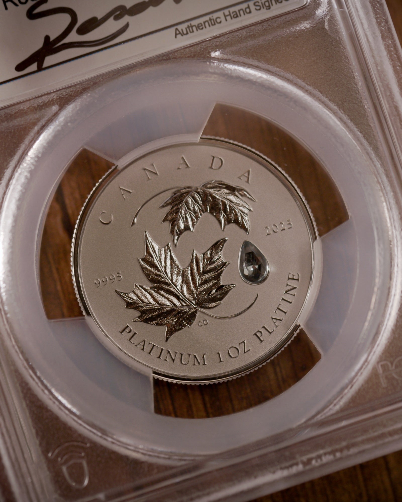 2025 $300 Canada Platinum Maple Leaf Forever | First Day of Issue Gem Proof | Steven Rosati Autographed