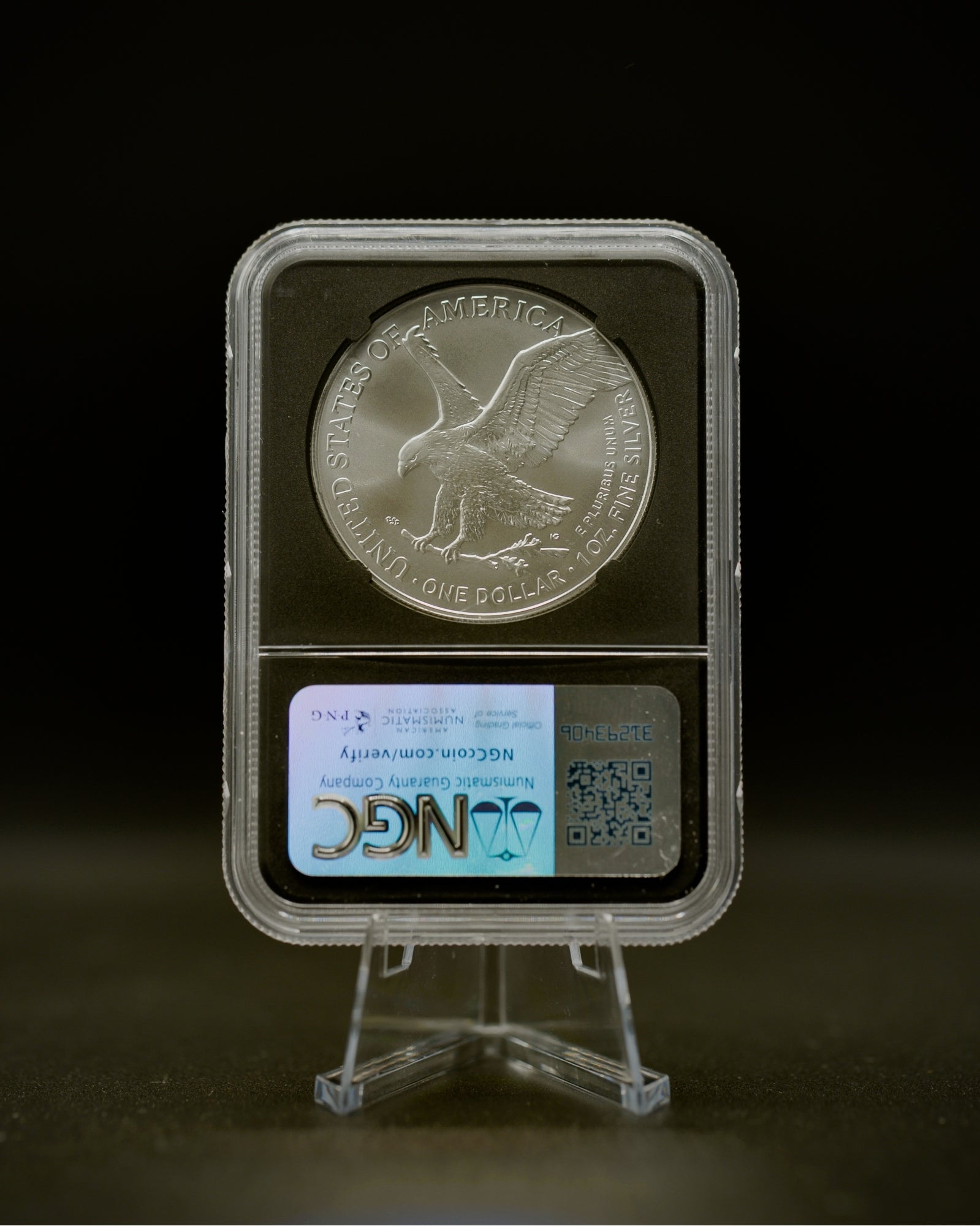 2025 (P) Silver Eagle with Eagle Privy Mark | First Releases MS70 CAC "Magnum Opus" Label