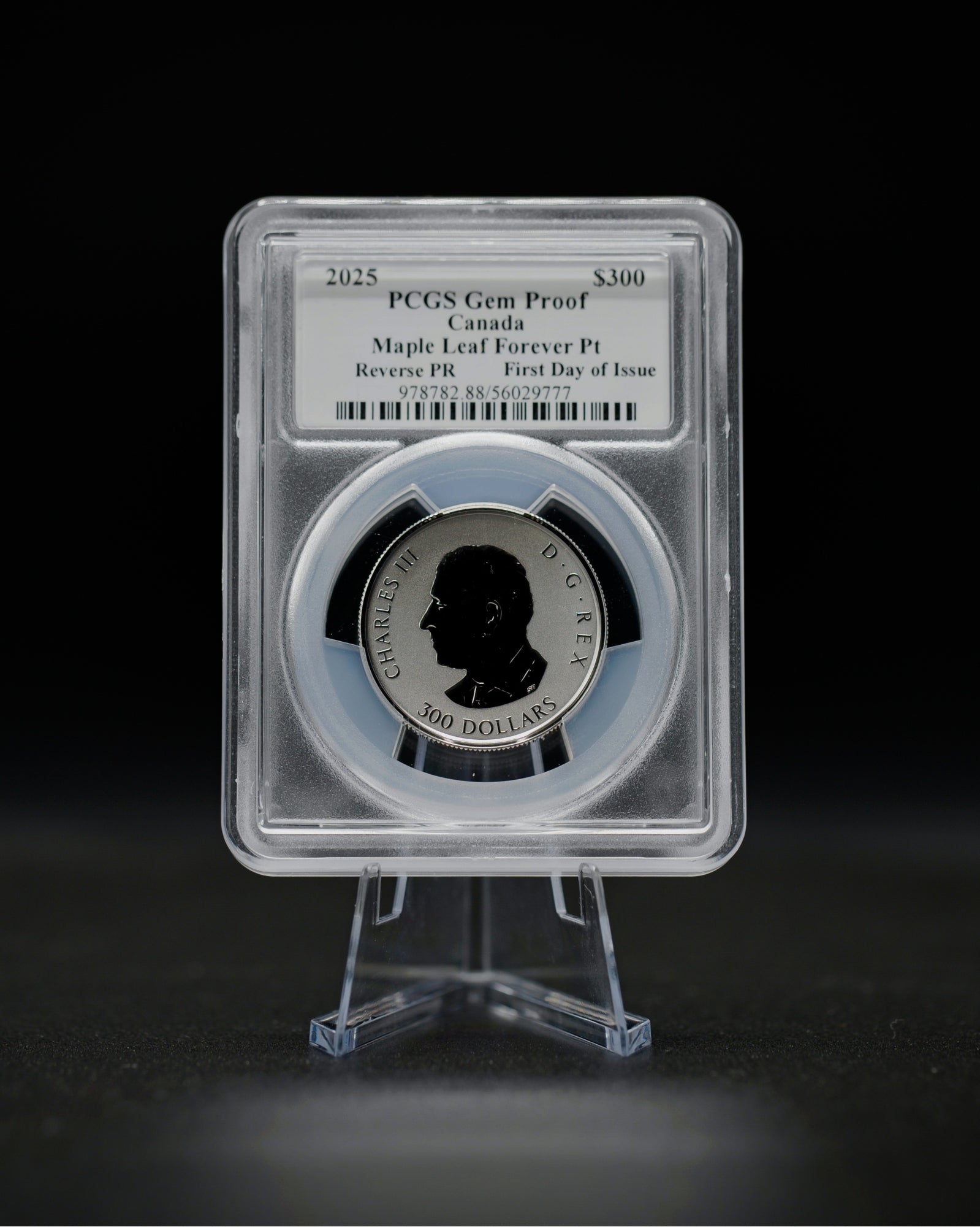 2025 $300 Canada Platinum Maple Leaf Forever | First Day of Issue Gem Proof | Steven Rosati Autographed