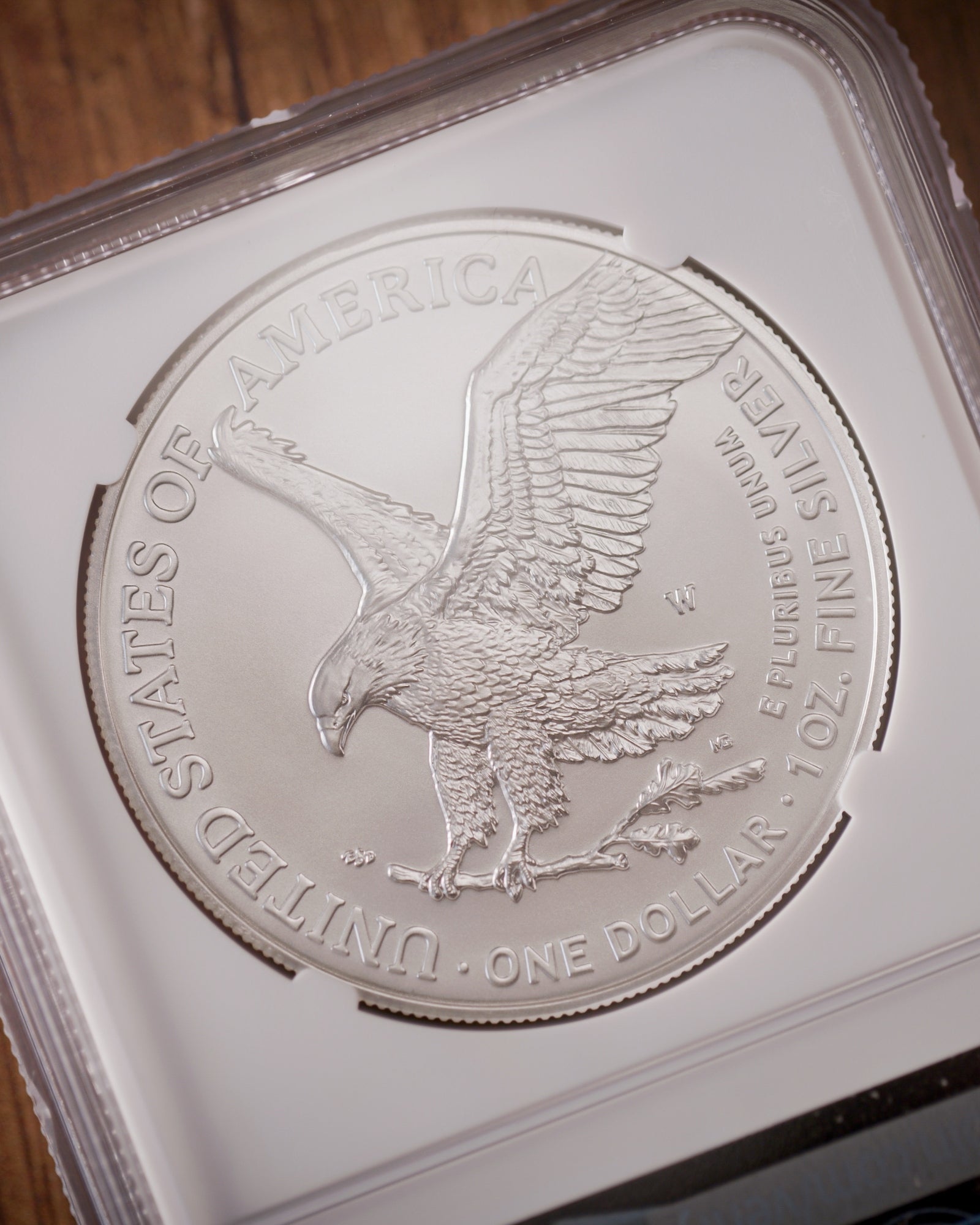 2022 W Burnished Silver Eagle | Advanced Release MS70 | Kenneth Bressett Autographed