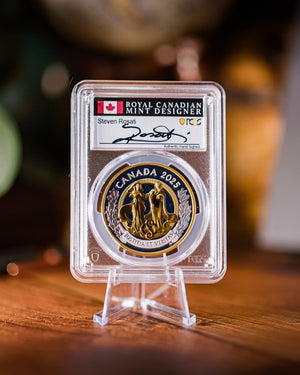 2025 Canada Silver Allegories of Justice and Truth | First Day of Issue PR70 Deep Cameo | Steven Rosati Autographed
