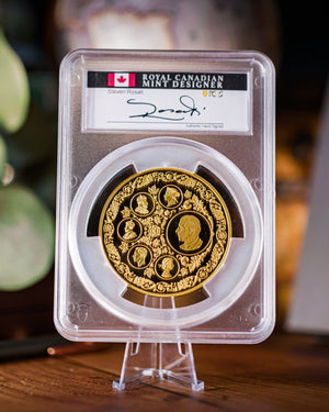 2025 5 oz Canada Gold Legacy of the Crown | PR70 Deep Cameo | Steven Rosati Autographed