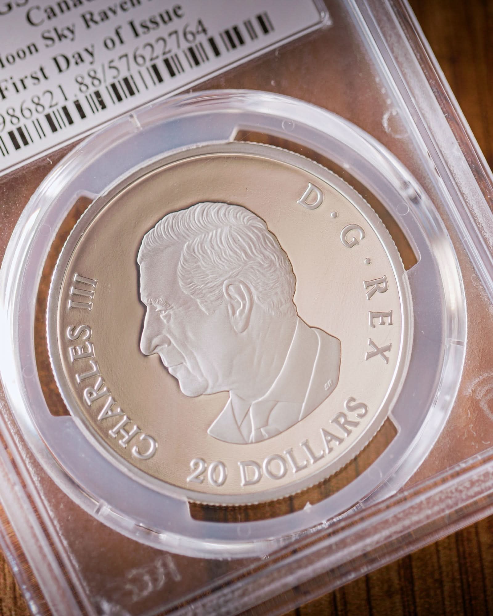2025 $20 Canada Silver Moon Sky Raven | First Day of Issue PCGS Gem Proof | Steven Rosati Autographed