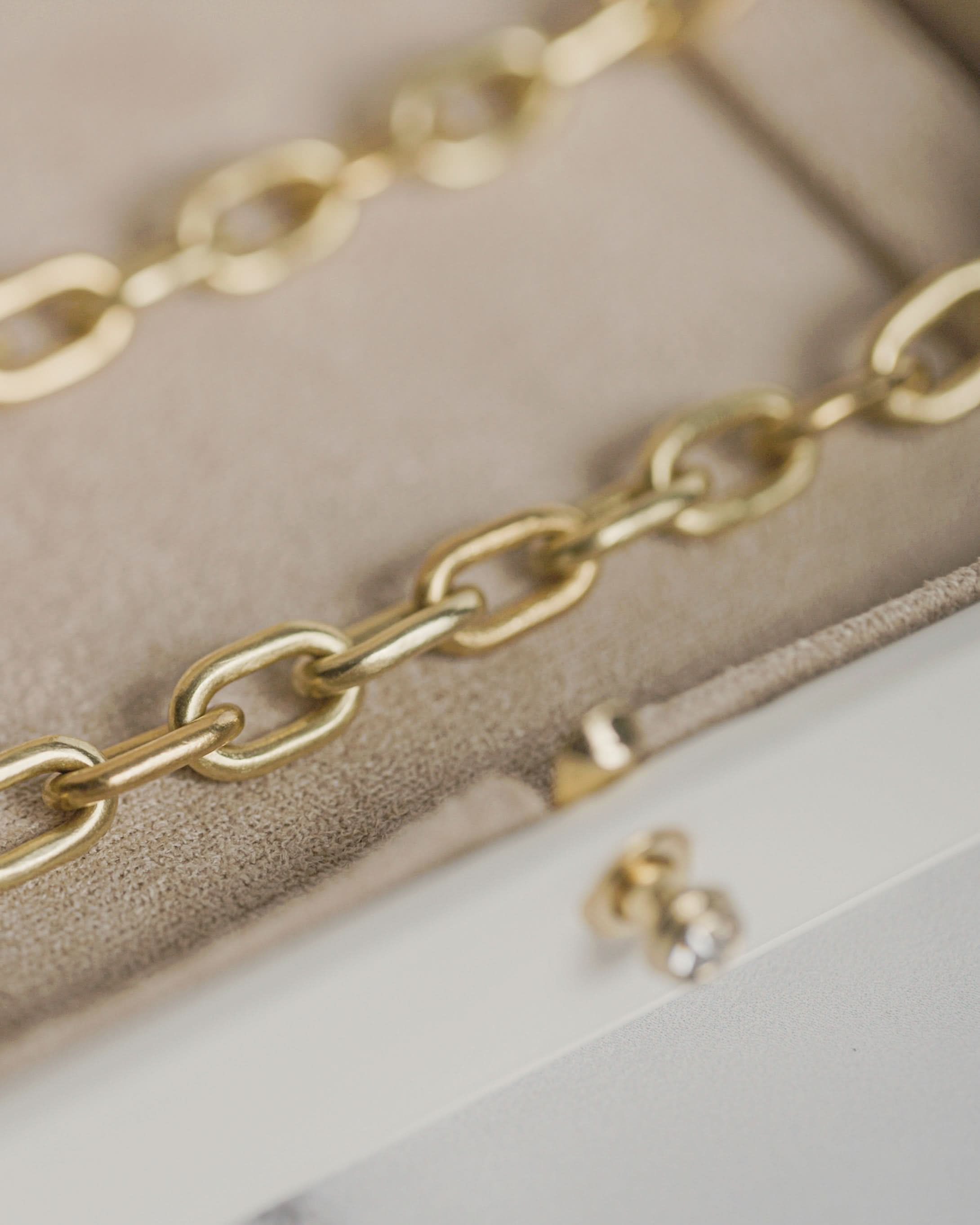 Chasing Mammoths/Schindler Gold Handcrafted Raw Gold Chain | 24" Skinny 2.0