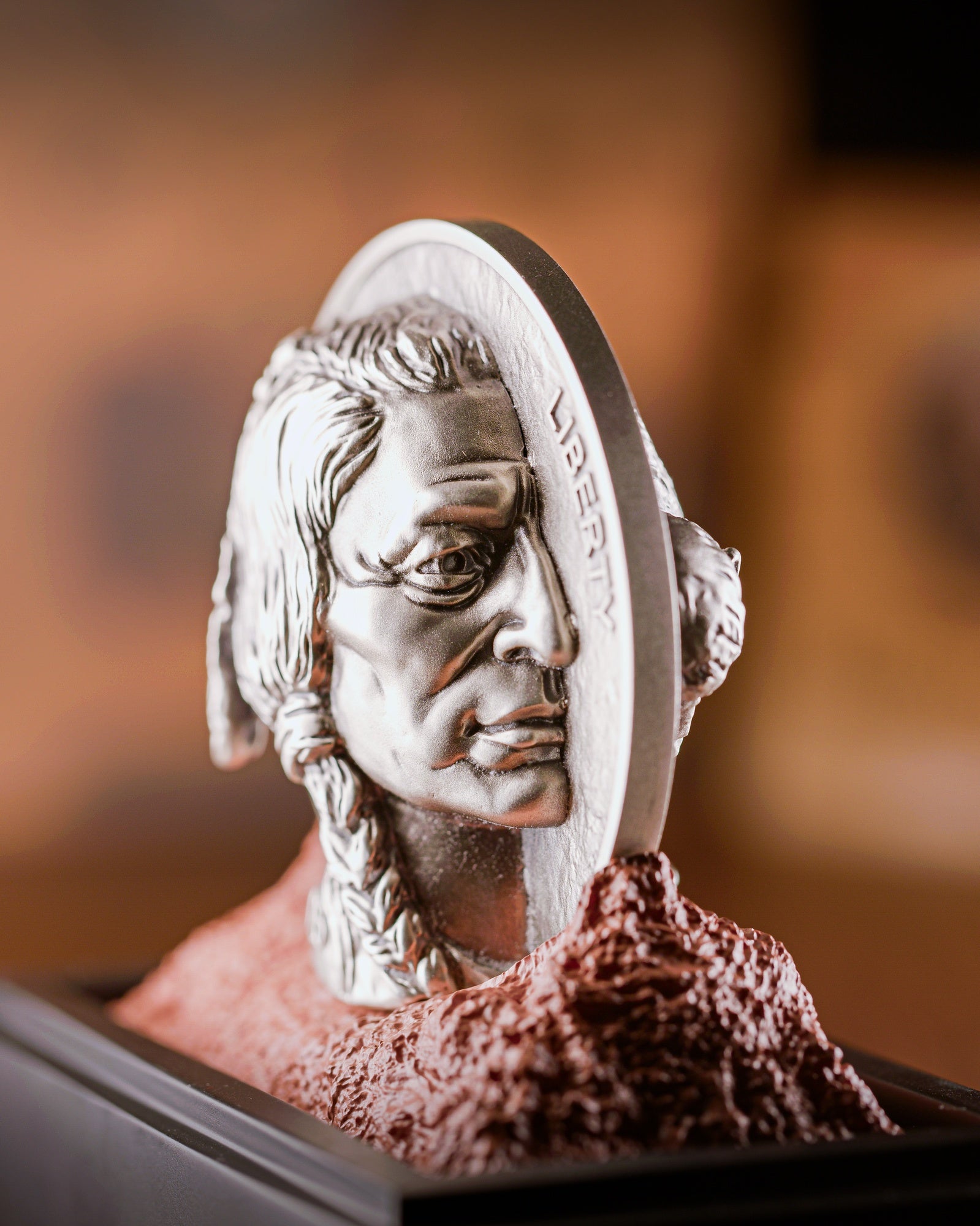 5 oz Coming to Life Buffalo Nickel | Sculptural Art by Michael Gaudioso