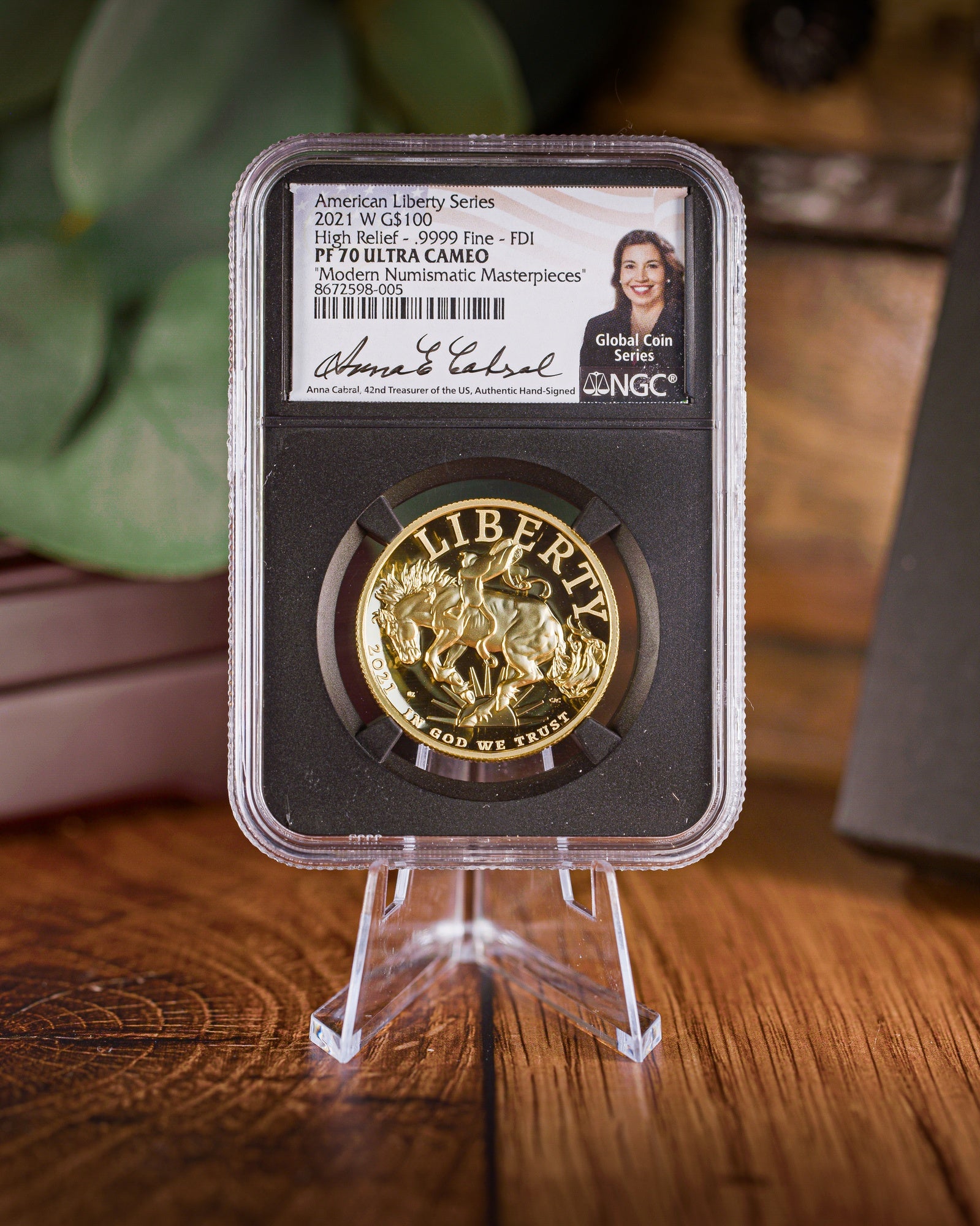 2021-W 1 oz Gold American Liberty Series High Relief .9999 Fine | NGC PF70 Ultra Cameo