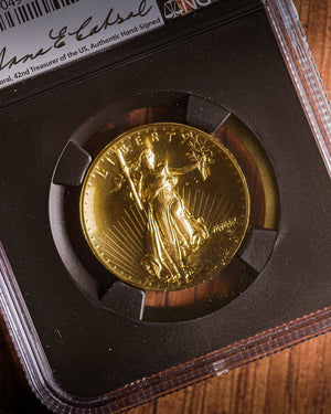 2009 $20 Gold High Relief | NGC Modern Numismatic Masterpieces | Anna Cabral Autographed