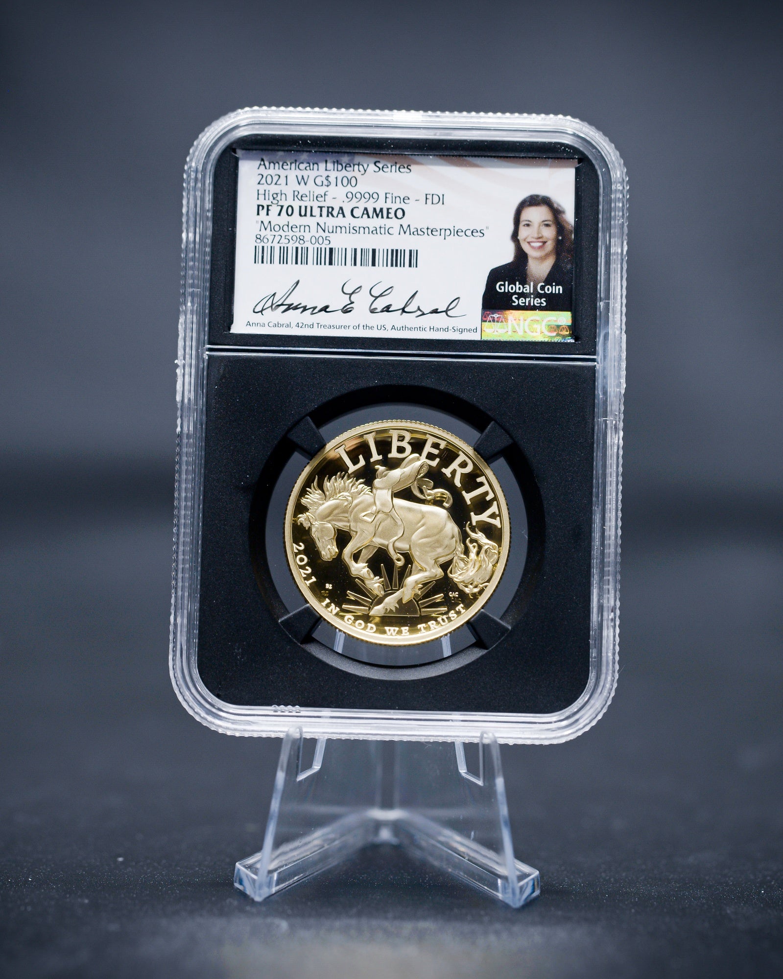 2021-W 1 oz Gold American Liberty Series High Relief .9999 Fine | NGC PF70 Ultra Cameo