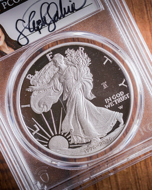 2026-W Silver Eagle Liberty Bell 250 Privy | PCGS Advanced Release | Stephanie Sabin Autographed