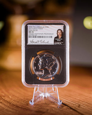 2017 $25 Palladium Eagle | NGC "Modern Numismatic Masterpieces" MS70 | Anna Cabral Autographed