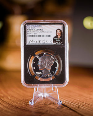 2021 $25 Proof Palladium | NGC "Modern Numismatic Masterpieces" PF70 | Anna Cabral Autographed