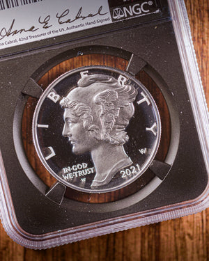 2021 $25 Proof Palladium | NGC "Modern Numismatic Masterpieces" PF70 | Anna Cabral Autographed