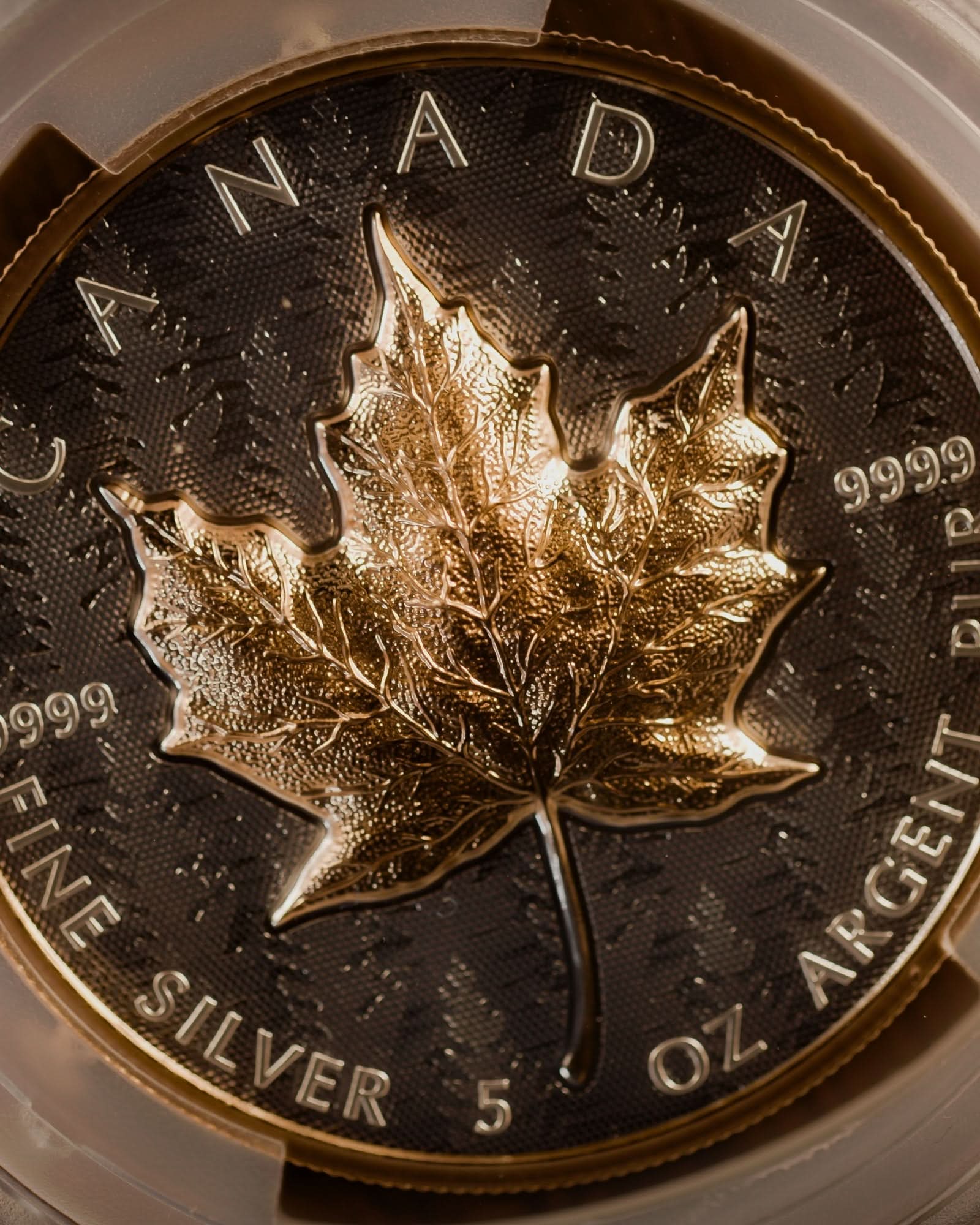 2025 Ultra High Relief 5 oz Silver Maple Leaf Reverse Proof | First Day of Issue PCGS GEM Proof | Steven Rosati Autographed