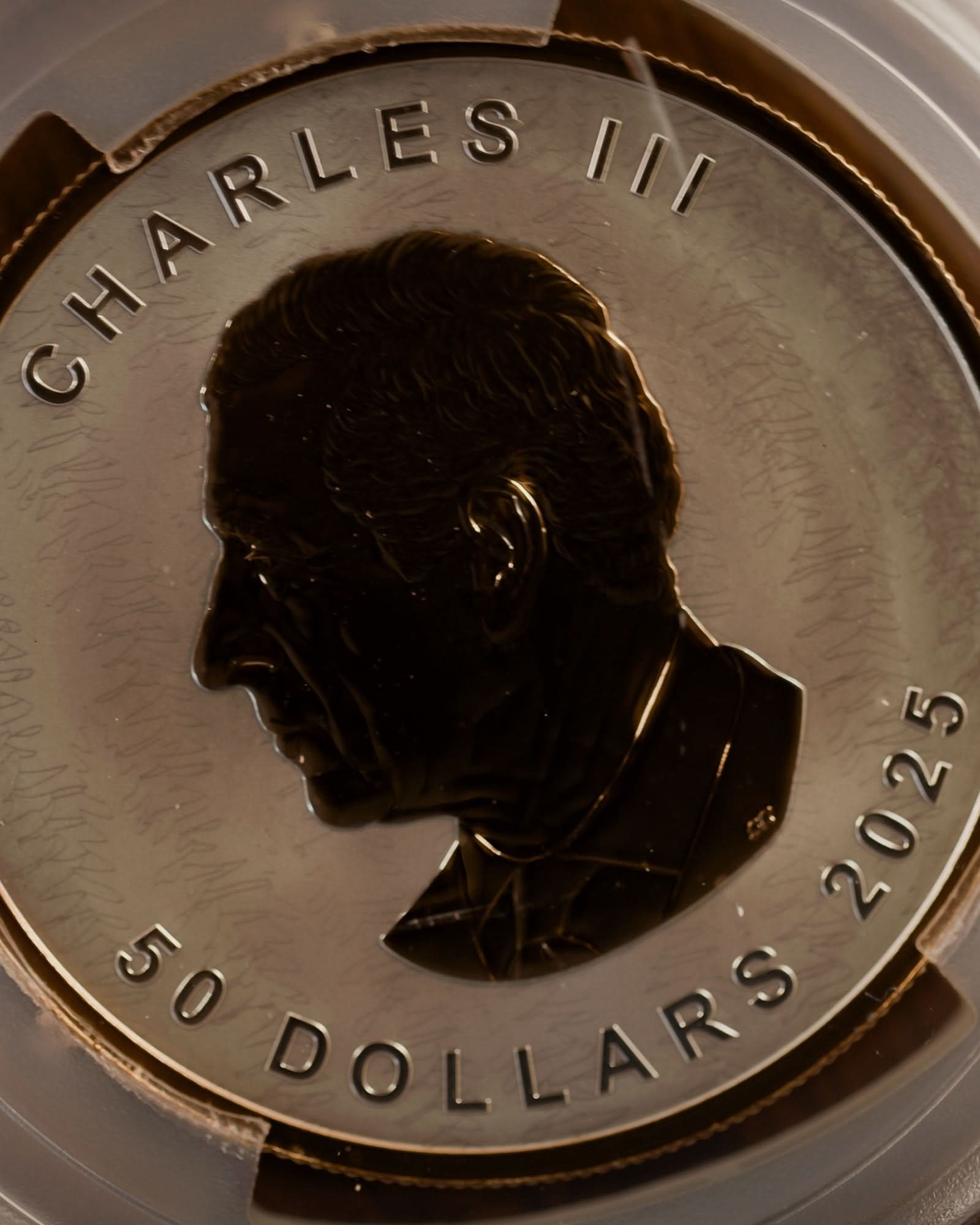 2025 Ultra High Relief 5 oz Silver Maple Leaf Reverse Proof | First Day of Issue PCGS GEM Proof | Steven Rosati Autographed