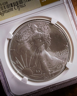 2024 P 1 oz Silver Eagle | Star Privy FR MS70 "Magnum Opus"