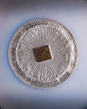 2022 Cameroon Meteorite Tenham 50g Silver Antiqued Coin | NGC Antiqued MS70 | Anna Cabral Autographed