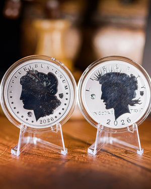 2026 Morgan & Peace Dollar 2 oz. Silver Overlay Reverse Proof Set | Ultra-Rare 250th U.S. Anniversary Edition