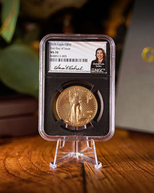 2026 $50 American Gold Eagle | MS70 First Day of Issue | Anna Escobedo Cabral Autographed
