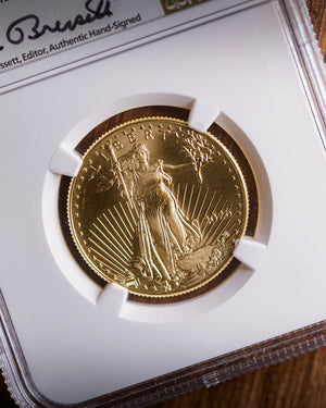 2026 $25 American Gold Eagle | MS70 First Day of Issue | Kenneth Bressett Autographed