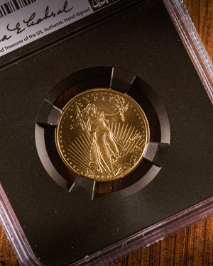 2026 $10 American Gold Eagle | MS70 First Day of Issue | Anna Escobedo Cabral Autographed